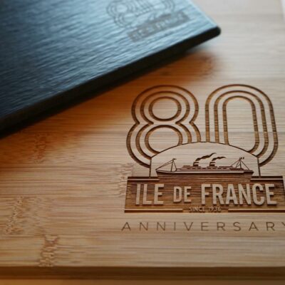 goodies gravure laser - planche de découpe en bambou 20mm avec gravure Laser selon tracé vectorisé