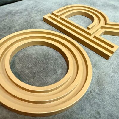 lettre relief alu or