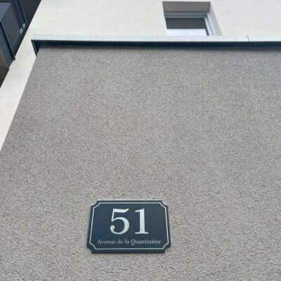 plaque de rue personnalisée